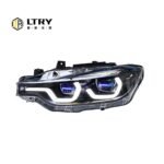 LTRY is suitable for BMW 3 Series F30 320i LCI F35 2013 2015 2018 Headlight Upgraded Edition Full LED White/Yellow/Purple DRL switchable Ikon headlights - Image 4