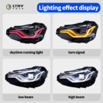 LTRY is suitable for BMW 2 Series G87 G42 220i 225i M240 headlights 2022-2025 upgraded three color LED daytime running lights LED headlights - Image 3