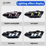 LTRY snake eye headlights are suitable for 21-24 BMW 4 Series G22 G80 G82 upgraded three color DRL high-quality - Image 3