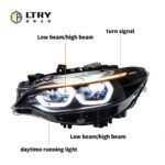 LTRY Suitable for BMW 2 Series F22 headlights 220i 225i headlights 2013-2019 BMW F22 headlights upgraded version LED DRL headlight projector - Image 4