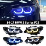 LTRY Suitable for BMW 2 Series F22 headlights 220i 225i headlights 2013-2019 BMW F22 headlights upgraded version LED DRL headlight projector