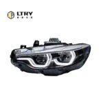 LTRY 12V LED headlights DRL suitable for BMW F32/F33/F36/F80/M3/M4 2013-2019 LCI headlight upgrade Ikon V2 style headlight components - Image 5
