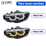 LTRY 12V LED headlights DRL suitable for BMW F32/F33/F36/F80/M3/M4 2013-2019 LCI headlight upgrade Ikon V2 style headlight components - Image 2