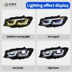 LTRY BMW G20 G28 320i 325i 330i Headlights Suitable for 2019-2022 Dual Beam LED Projector Headlights switchable from yellow to white with AFS - Image 3
