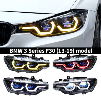 LTRY is suitable for 13-19 BMW 3 Series F30LCI headlight assembly 3-color RDL ultra high brightness projector lens