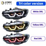LTRY F34 Headlights 2013-2019 OSS F36 F80 F82 F31 3/4 Series M3 M4 F35 F32 Upgraded OSS Style LED DRL RGB Module Headlights Suitable for BMW - Image 2