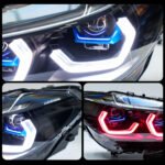 LTRY G02 G08 headlights 2018-2021 three color X3 X4 DRL upgraded LED headlights Ikon laser lens blue light embellishment modification suitable for BMW - Image 5