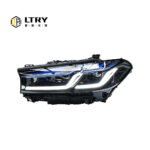 LTRY G30 headlights 2021-2023 5 series three color version yellow and white upgraded LED DRL headlights BMW laser lens style - Image 6