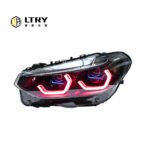 LTRY G02 G08 headlights 2018-2021 three color X3 X4 DRL upgraded LED headlights Ikon laser lens blue light embellishment modification suitable for BMW - Image 8