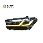 LTRY G30 headlights 2021-2023 5 series three color version yellow and white upgraded LED DRL headlights BMW laser lens style - Image 7